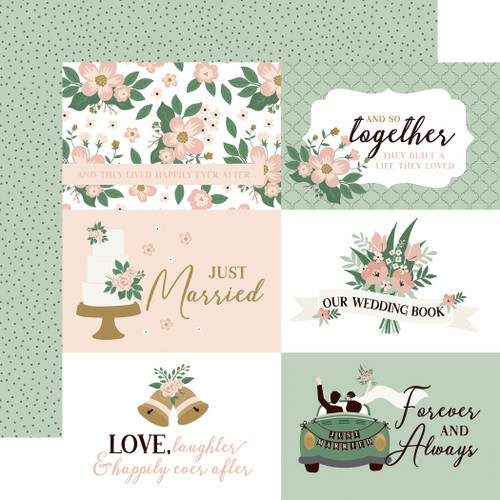 Marry Me: 6x4 Journaling Scrapbook Paper