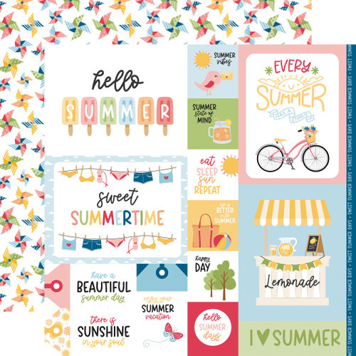 Have a Great Summer: Multi Journaling Cards Scrapbook Paper