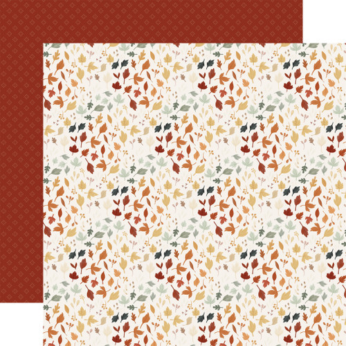 It's Autumn: Colors of Fall Leaves Scrapbook Paper