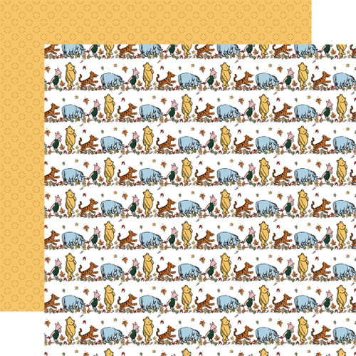 Winnie the Pooh Autumn: Making Fall Memories Scrapbook Paper