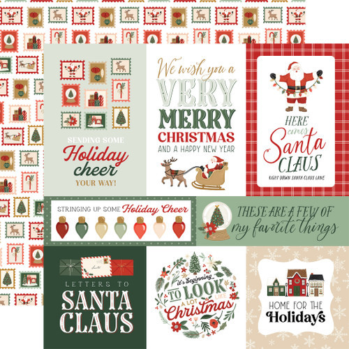 Christmas Village: Merry Journaling Cards Paper