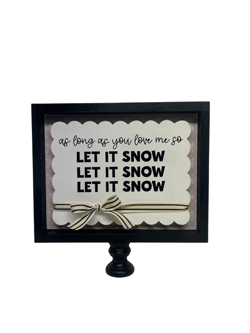 Let is Snow 8x10 box sign