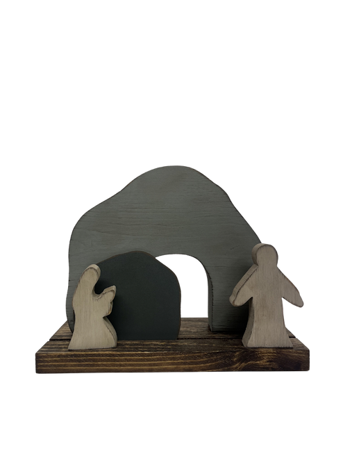 Easter Nativity scene