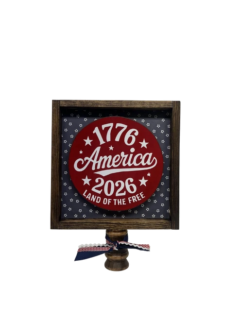 America 8x8 box sign