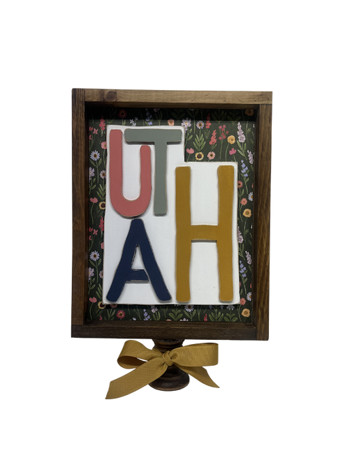 Utah 8x10 box sign