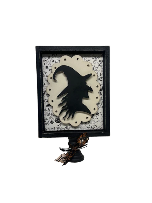 Silhouette witch in 8x10 frame -WITCHES WEEK CLASS - September 29 5:00-6:00