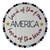 Land of the Free Circle Plank with Beads