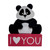 I Love You Chunky Panda