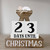Christmas countdown stack with manger