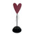 skinny heart on base and dowel - valentines