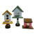 thin birdhouse on stand