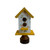 thin birdhouse on stand