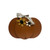 Tabletop 3D Pumpkin Medium with sunflowers for fall