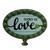 lucky in love on oval plank