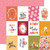 Flora no. 6: Groovy journal cards Scrapbook Paper