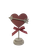 Heart w/arrow on base and dowel