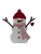 Standing Snowman with beanie Valentines edition