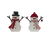 Standing Snowman with top hat Valentines edition