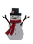 Standing Snowman with top hat Valentines edition