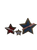 Star trio with overlays