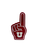 chunky foam finger with U overlay