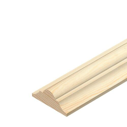 12mm x 34mm x 2400mm - Pine Double Astragal