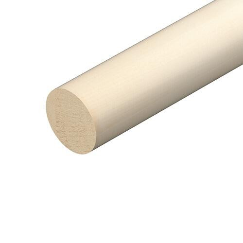 28mm x 28mm x 2400mm - Light Hardwood Dowel