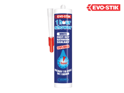 EVO-STIK (30613693) 1 Hour Shower Sealant White 310ml