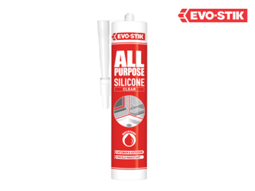 EVO-STIK (30613626) 112896 All Purpose Flex Silicone Sealant Clear C20