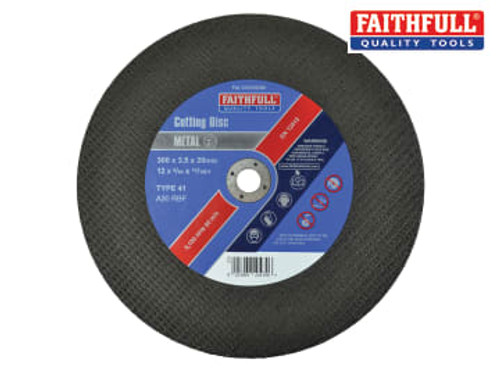 Faithfull (FAI3003520M) Metal Cut Off Disc 300 x 3.5 x 20mm