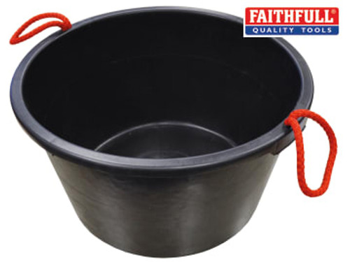 Faithfull (FAI40LBUCKET) Builder's Bucket 40 litre (9 gallon) - Black