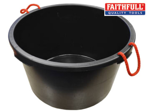 Faithfull (FAI65LBUCKET) Builder's Bucket 65 litre (14 gallon) - Black