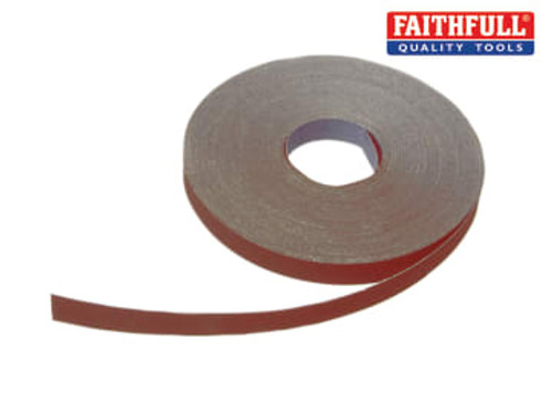 Faithfull (FAIAAOR2540) Aluminium Oxide Cloth Sanding Roll 50m x 25mm 40G