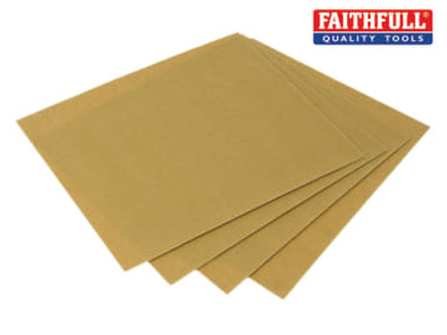 Faithfull (FAIAGP1) Glasspaper Sanding Sheets 230 x 280mm Grade 1 150G (25)