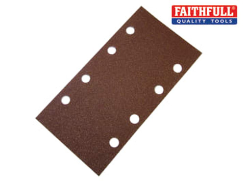 Faithfull (FAIAOTSBOS) 1/3 Sanding Sheet Bosch Clip Holed Assorted (Pack 5)