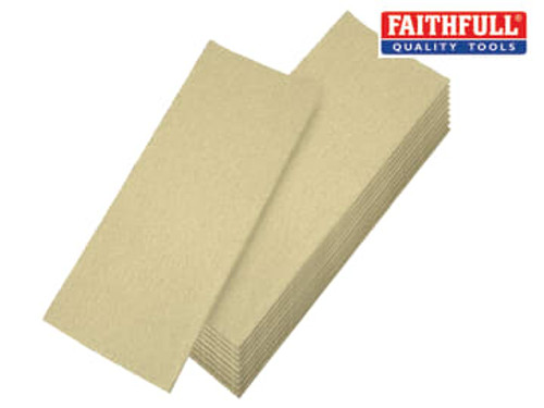 Faithfull (FAIAOTSF) 1/3 Sanding Sheets Orbital Fine (Pack 10)