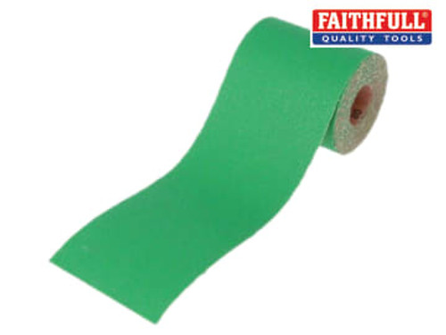 Faithfull (FAIAR580G) Aluminium Oxide Sanding Paper Roll Green 115mm x 5m 80G