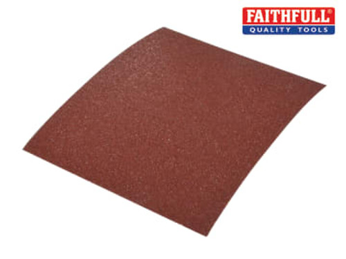 Faithfull (FAIASPALM5C) 1/4 Sheet Palm Sander Sheets Coarse (Pack 5)