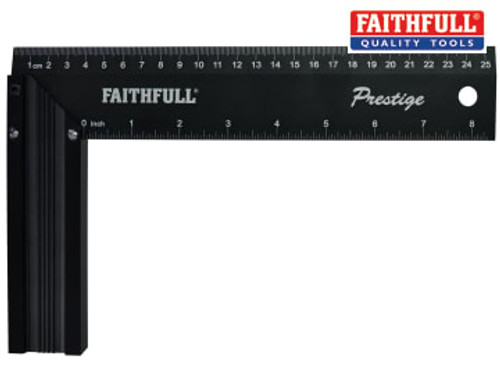 Faithfull (FAICS10CNC) Prestige Try Square Black Aluminium 250mm (10in)