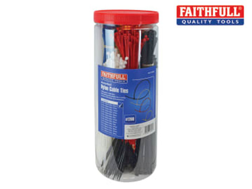 Faithfull (FAICT1200) Cable Ties (Barrel Pack 1200)