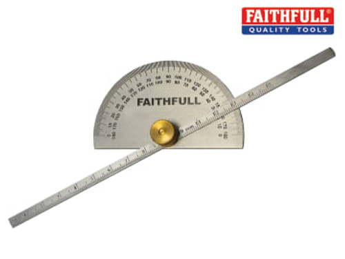 Faithfull (FAIGAUGEDEPT) Depth Gauge with Protractor 150mm (6in)