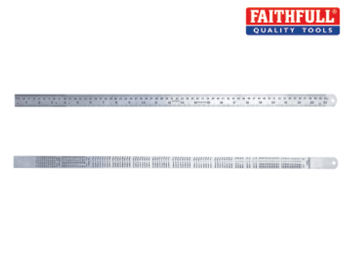 Faithfull (FAIRULE600SS) Steel Rule 600mm / 24in x 25mm