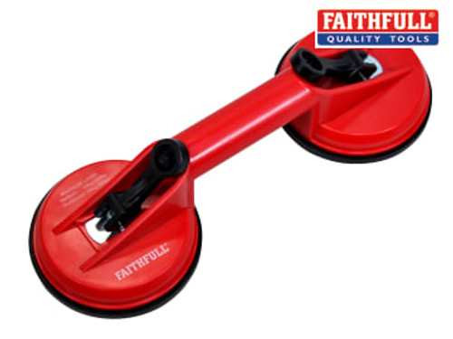 Faithfull (FAISUCPAD2) Double Pad Suction Lifter 120mm Pads