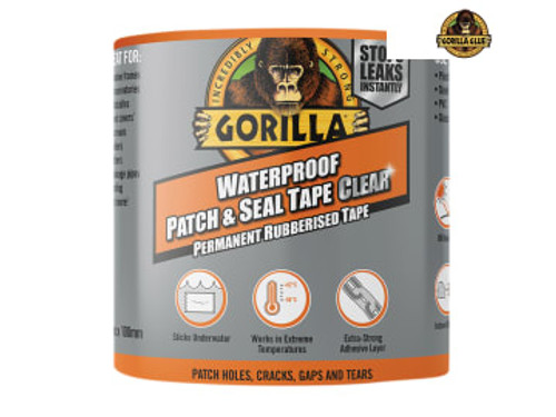 Gorilla Glue (3044751) Gorilla Waterproof Patch & Seal Tape 100mm x 2.4m Clear