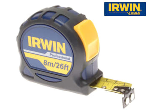 IRWIN (10507795) Professional Pocket Tape 8m/26ft (Width 25mm) Carded