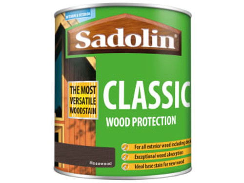 Sadolin (5028487) Classic Wood Protection Rosewood 1 litre