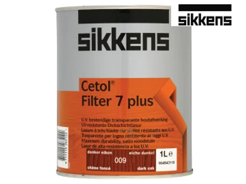 Sikkens (5085906) Cetol Filter 7 Plus Translucent Woodstain Dark Oak 1 litre