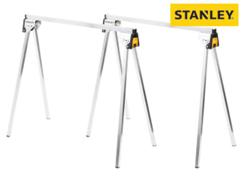 STANLEY (STST81337-1) Essential Metal Sawhorses (Twin Pack)