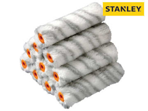 STANLEY (STRMGR10) Medium Pile Silver Stripe Sleeve 100mm (4in) 10 Pack