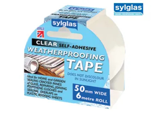 Sylglas (8620004) Weatherproofing Tape 50mm x 6m Clear